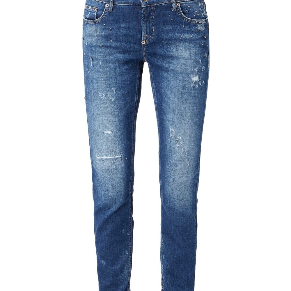 Women's Blue Denim Jeans - Picture 2 of 8